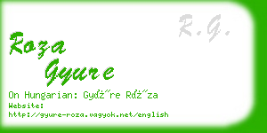 roza gyure business card